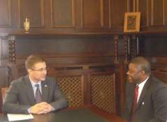 4. april 2013. Predsednik Narodne skupštine u razgovoru sa ambasadorom Nigerije u Srbiji
